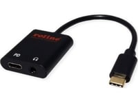 Triton Roline Av-Adapter Usb Type C-Adapter - 3,5 Mm Lyd + Type C (Pd), Męski/Żeński, 0,13 M