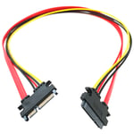 22pin SATA Extension Cable Data Power 7+15pin Combo Male to Female HDD Cord 50cm