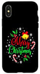 iPhone X/XS Merry Christmas Happy holidays Jingle Bells and Snowflakes Case