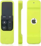 Coque En Silicone De Protection À Telecommande Slim Compatible Pour Apple Tv 4Ème Gen.(Vert Acide)