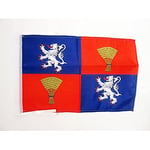 AZ FLAG Drapeau Province de Gascogne 45x30cm - PAVILLON Gascon - France 30 x 45 cm Haute qualité