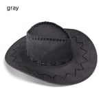 Cowboyhattar för män och kvinnor, hattar i västernstil, vilda, eleganta, neutrala grey No,