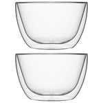 Vivo by Villeroy & Boch 18 cm Double Walled Glass Bowl Set of 2 Heat Proof