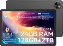 Tablette Android 14 Pad 90,Tablette 11 Pouces Avec Carte Sim,4G,24Gb Ram+128Gb Rom(2Tb Tf),7700Mah Tablette Android,Octa-Core Tablette Gaming,5G Wifi/Gps/Widevine L1/-Latest/Avec Étui.