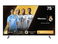 Hisense 75U6nq - 75" Diagonalklasse U6nq Series Led-Bakgrunnsbelyst Lcd Tv - Uled Mini Led - Smart Tv - Vidaa - 4K Uhd (2160P) 3840 X 2160 - Hdr - Mini-Led, Quantum Dot - Svart, Mørk Grå