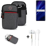 Belt bag + headphones for Huawei P30 Pro New Edition Phone case