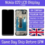 Nokia G22 TA-1516 TA-1528 Replacement LCD Touch Screen Display Digitizer + Frame