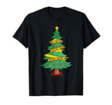 True Crime Christmas Tree Holiday Horror Blood Crime Scene T-Shirt