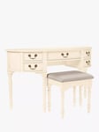 Laura Ashley Clifton Dressing Table & Stool Set, Ivory