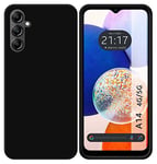 Tumundosmartphone Coque Silicone TPU Gel Noire pour Samsung Galaxy A14 4G/5G