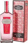 Rose d'Argent - Strawberry Gin Gift Set - Finest Distilled - in Gift Box - Spirits 40% ABV (1 x 0.70 L)