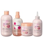 INEBRYA Kit ice cream Keratin Français 300ml + Condi 200ml + mask 500ml + Oil