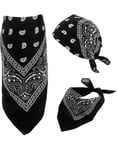 Paisley Bandana - Svart