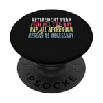 Retirement Plan: Fish All The Day, Nap All Afternoon Funny PopSockets Adhesive PopGrip