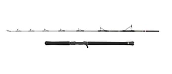 Penn Regiment IV Jig Cast Rod, Saltwater Angler Fishing Sea Fish Cod, Sea Eel, Bass, Pollock, Mackerel, Shark, Strong Leightweight & Versatile, Silver, 2.40m Fast Ambidextrous Rod