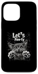 iPhone 13 Pro Max Let’s Paw-ty Cat Graphic Fun Party Cat Design for Pet Lovers Case