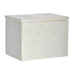 Lene Bjerre Ellia storage box marble 16.5x11.5 cm White