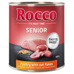 Rocco Senior 6 x 800 g - Fjærkre & Havregryn