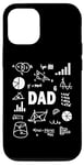 iPhone 12/12 Pro Dad 6 Times Dad of 6 Math Father to the 6th Power Case