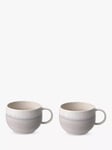 like. by Villeroy & Boch Perlemor Porcelain Coffee Cup, Set of 2, 190ml, Sand