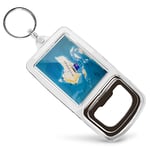 Acrylic Bottle Opener Keyring - Australia World Map Flag  #44172