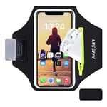 Brassard de Sport pour téléphone Portable Résistant à l'eau avec écouteurs TWS Poche pour clés pour Galaxy S20 S10 - pour Coureurs, Gym, Jogging, vélo, Course à Pied