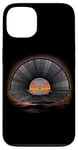 iPhone 13 Retro Vintage Vinyl Sunset Reflection LP Vinyl Record Case