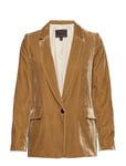 Banana Republic Velvet Soft Blazer Blazers Casual Brun [Color: TOASTED MARSHMALLOW ][Sex: Women ][Sizes: 36,40,42 ]