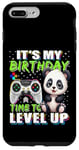 Coque pour iPhone 7 Plus/8 Plus It's My Birthday Panda Time to Level Up Jeu vidéo