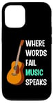 iPhone 12/12 Pro Where Words Fail Music Speaks Melody Speaks Music Lover Case