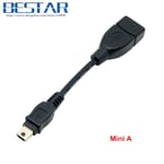 10cm Mini A Mini câble USB Type A et Type B vers USB femelle OTG pour Handycam DV DC et tablette