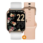 Ice Watch Montre CONNECTEE Smart One Rose Or Bracelets Blanc ET Rose