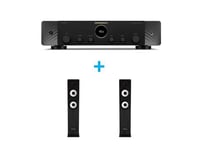 Amplificateur Hi-Fi Marantz Stéréo 70 Noir + une paire d'enceintes colonne Cabasse Jersey MT32/2 Noir Ebène