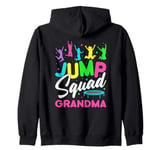 Jump Squad Grandma Trampoline Bounce Birthday Trampolining Zip Hoodie