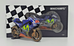 Modèle Die Cast Motogp MINICHAMPS 1:12 Yamaha M1 Yzr Viniales Malaisie Gp 2017