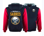 Men's Field Ice Hockey Jersey NHL Buffalo Sabres Hoodie Sweatshirt Thick Long Sleeve Warm Full Zip Hoodie Hooded Sweatshirts