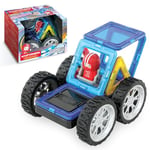 Magformers Kart Rally Magnetic Tiles And Blocks Toy. Makes Vehicles And 3D Models. STEM Toy And Creative Play Toy.