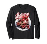 Christmas Train Christmas Believe Polar Express Xmas Santa Long Sleeve T-Shirt