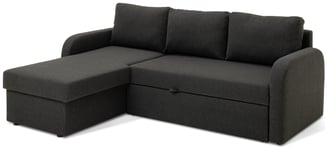 Habitat Carter Left Hand Corner Chaise Sofa Bed - Charcoal