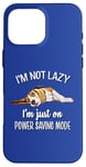 Coque pour iPhone 16 Pro Max Funny Napping Lazy Power Saving Beagle Dog Lover