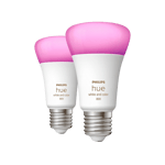 Philips Hue - Hvit/farget Ambiance A60 E27 (2stk)