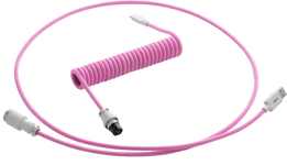 CableMod Pro Coiled Cable - Strawberry Cream