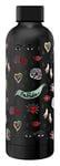 art&design24 Gourde isotherme à motif « I'm Frida », Noire, Gourde isotherme 500 ml, Acier inox, 6,5 x 23 cm, Légère, Boisson chaudes et froides, Design essentiel