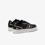 Lacoste Mens L001 Trainers in Black-White Leather (archived) - Size UK 9