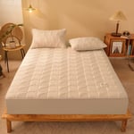 Ahlsen - Surmatelas 120x200cm Memoire de Forme, Fibre de Rafraichissant sur Matelas 2 Personnes 120x200cm avec Poche Extra Profonde(Taie d'oreiller