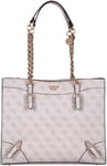 Guess Hwsg8744230 Didi Society 4G Logo Tote Handbag Womens Bag In Cream