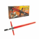 Star Wars Cross Teleskopisk Ljussabel Induktion Lasersvärd Rymdsvärd Med Ljud och Ljus Blinkande Stick Laser Sword RX