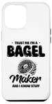 Coque pour iPhone 12 Pro Max Croyez-moi, je fabrique des bagels et je sais tout