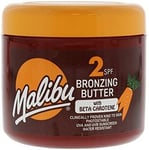 Malibu Fast Tanning Water Resistant SPF 2 Bronzing Body Butter With Beta Carote