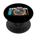 Colorful Lens Camera Photography Take a Picture Snap a Photo PopSockets Adhesive PopGrip